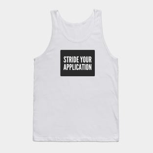 Secure Coding STRIDE Your Application Black Background Tank Top